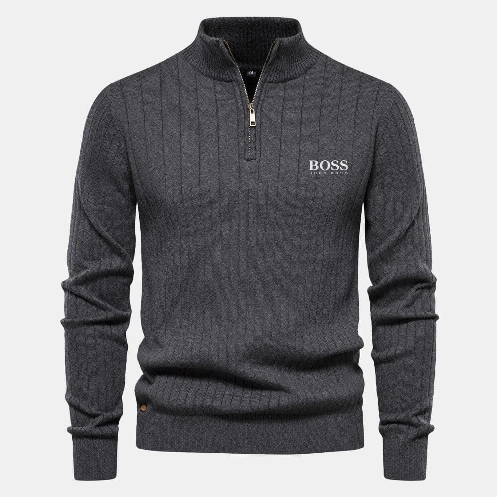Hugo Boss Zip Classic Knit Sweater