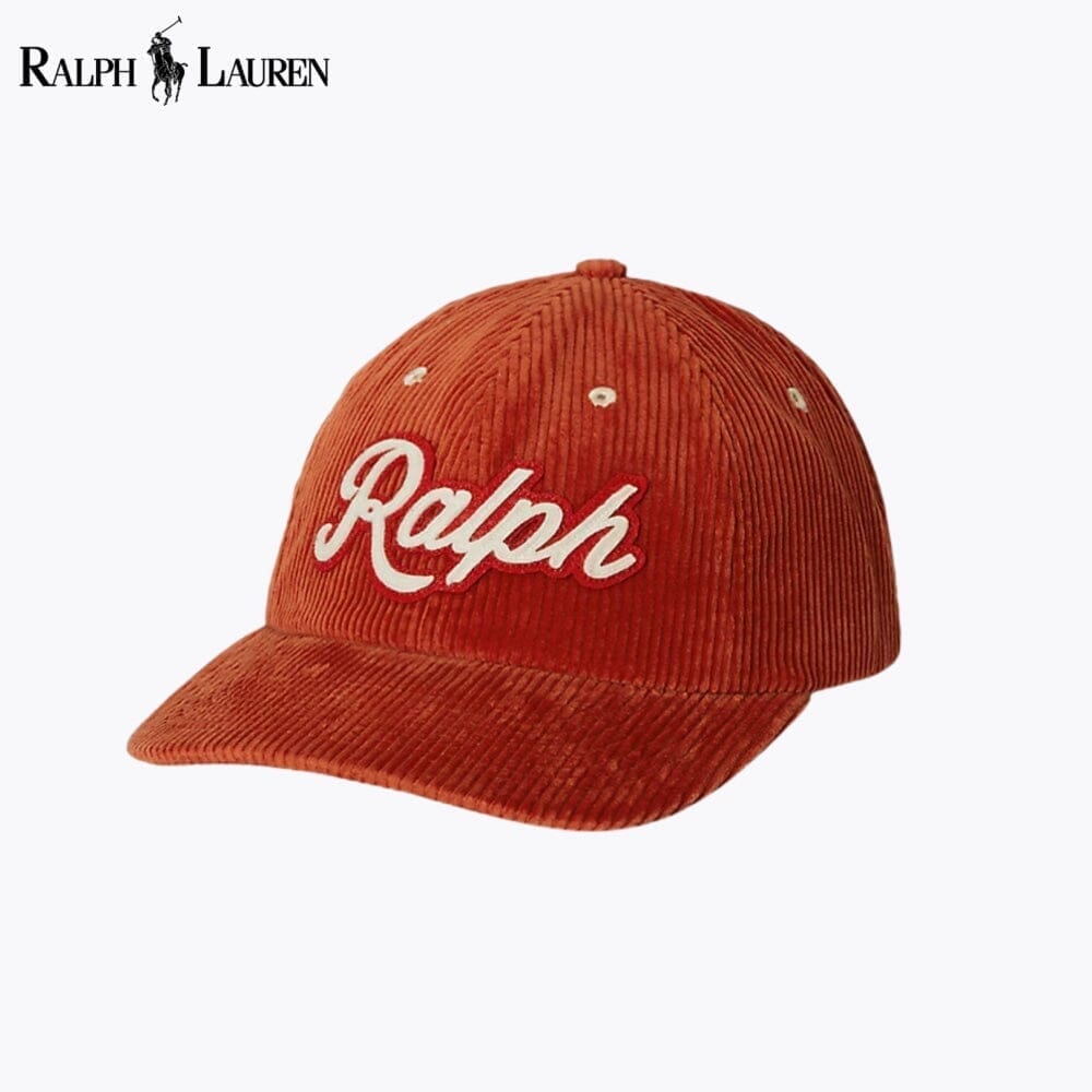 Ralph Lauren Logo Corduroy Ball Cap