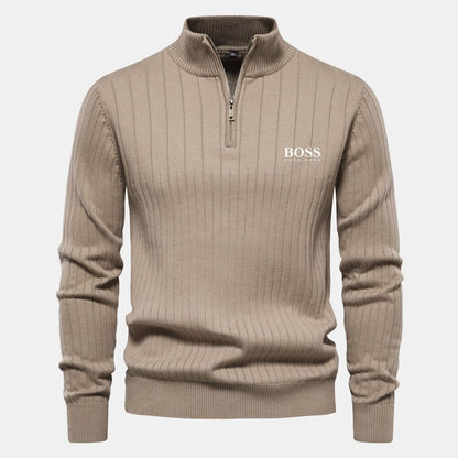 Hugo Boss Zip Classic Knit Sweater