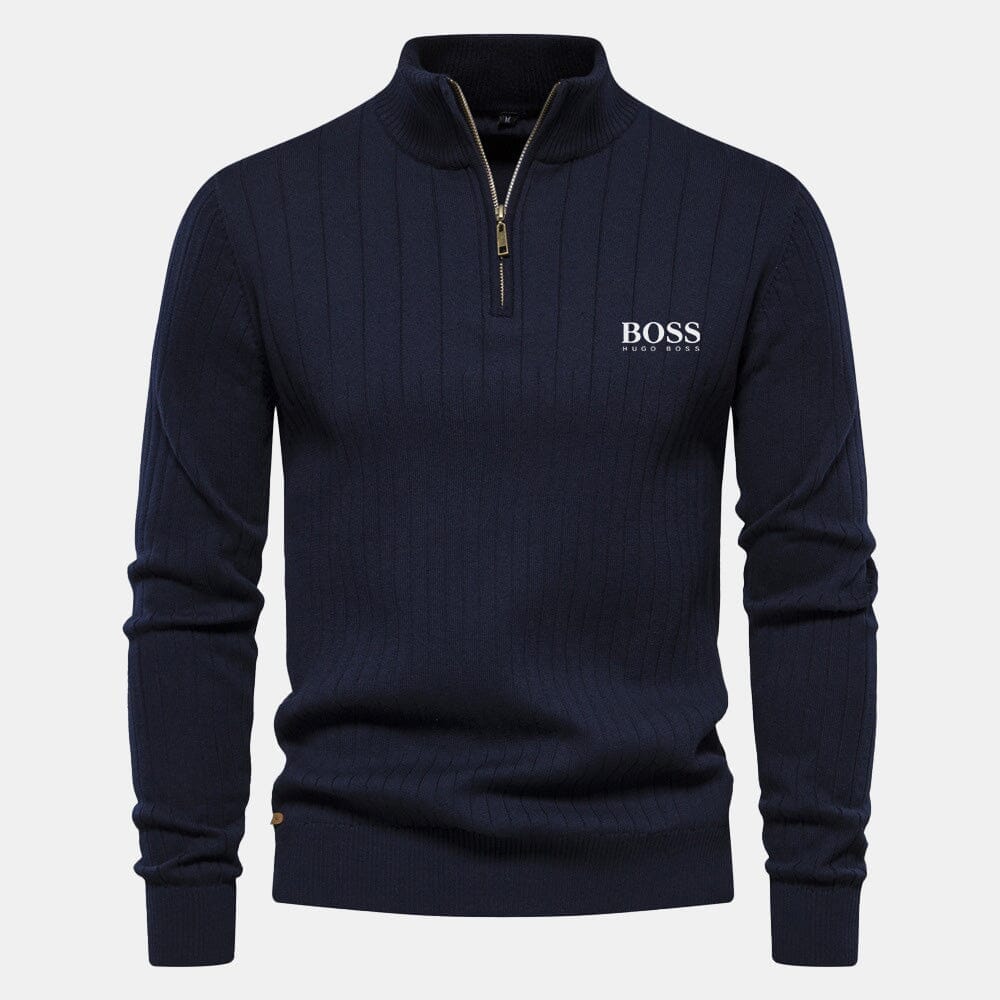 Hugo Boss Zip Classic Knit Sweater