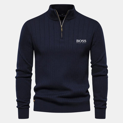 Hugo Boss Zip Classic Knit Sweater