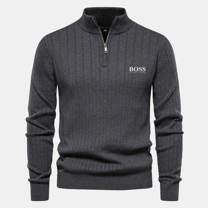 Hugo Boss Zip Classic Knit Sweater