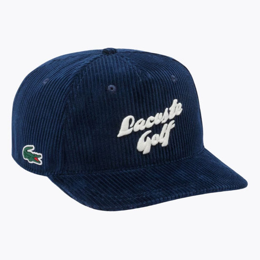 Lacoste Embroidered Corduroy Golf Cap