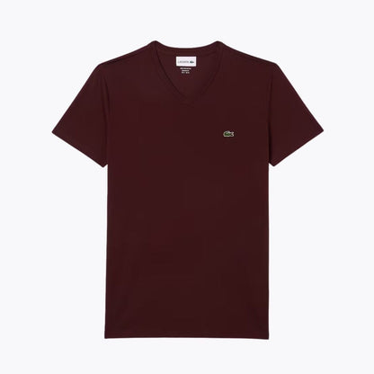 Lacoste Lightweight Cotton Pima V Neck T-shirt