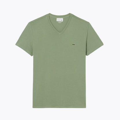Lacoste Lightweight Cotton Pima V Neck T-shirt
