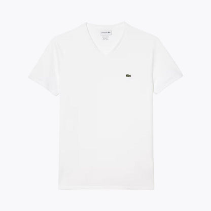 Lacoste Lightweight Cotton Pima V Neck T-shirt
