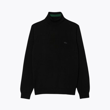 Lacoste Merino Wool Roll Neck Sweater