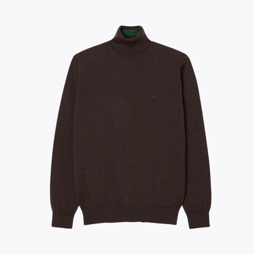Lacoste Merino Wool Roll Neck Sweater