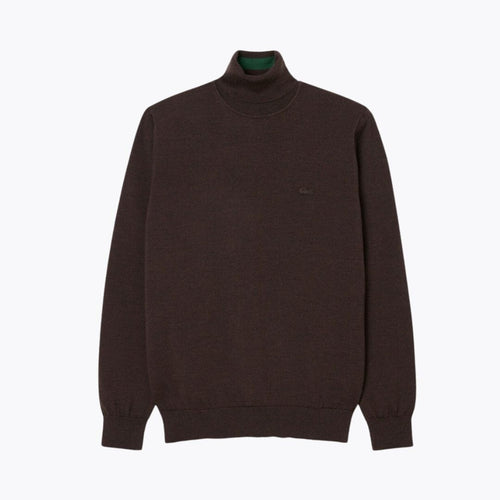 Lacoste Merino Wool Roll Neck Sweater