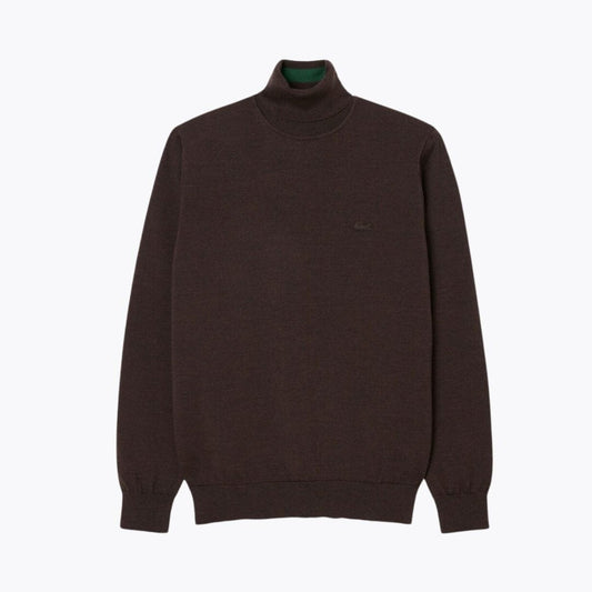Lacoste Merino Wool Roll Neck Sweater