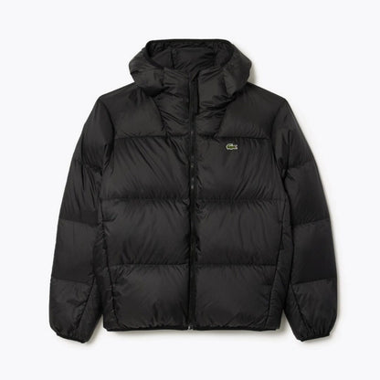 Lacoste Short Water-Repellent Hooded Puffed Jacket