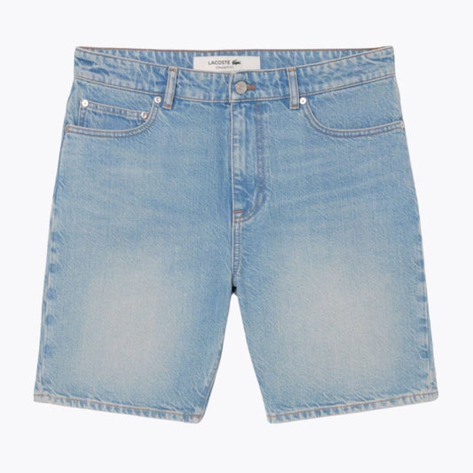 Lacoste Straight Fit Denim Bermuda Shorts