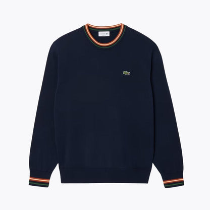 Lacoste Striped Cotton Jersey Sweater