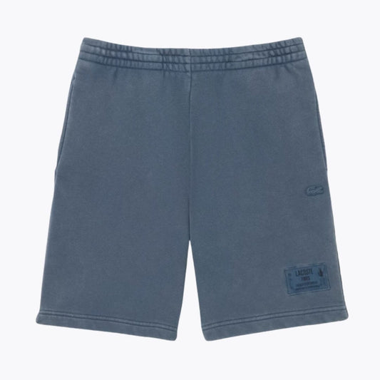 Lacoste Washed Effect Cotton Fleece Shorts