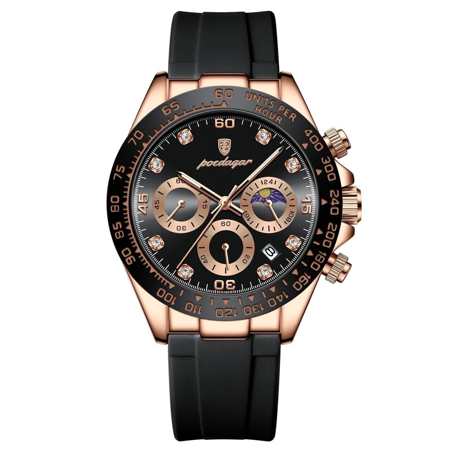 Poedagar Chronograph Time Date