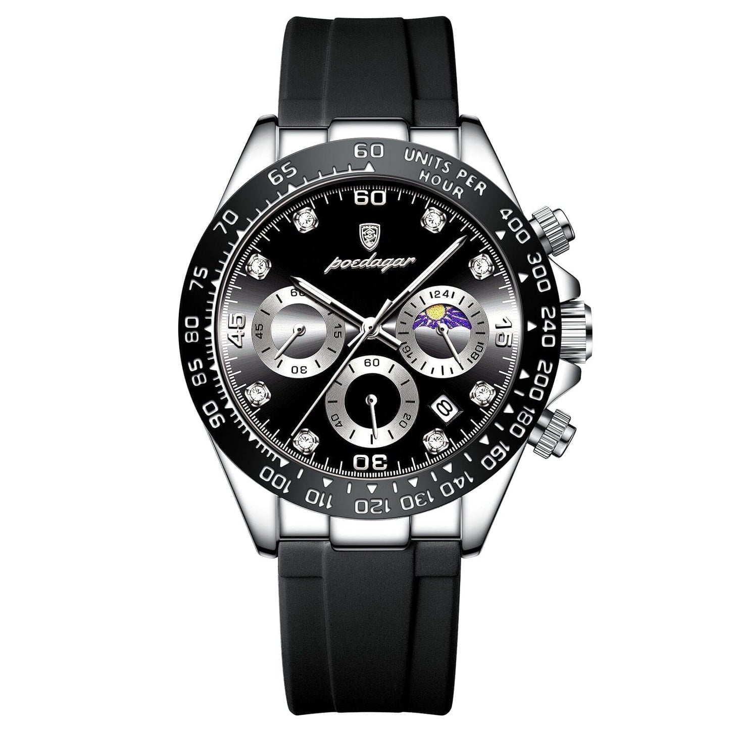 Poedagar Chronograph Time Date