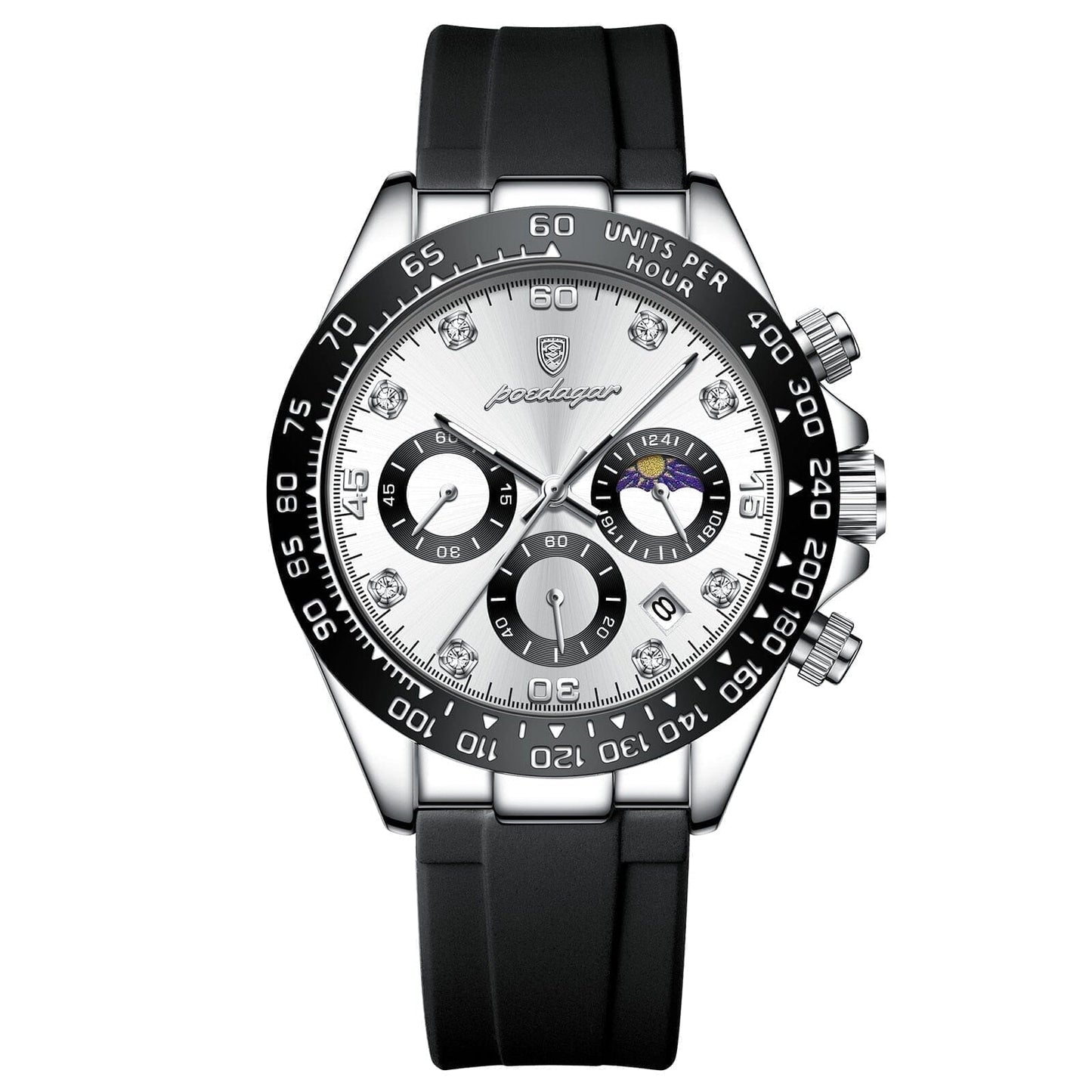 Poedagar Chronograph Time Date