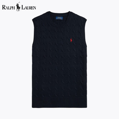 Ralph Lauren Cable-Knit Cotton Sweater Vest