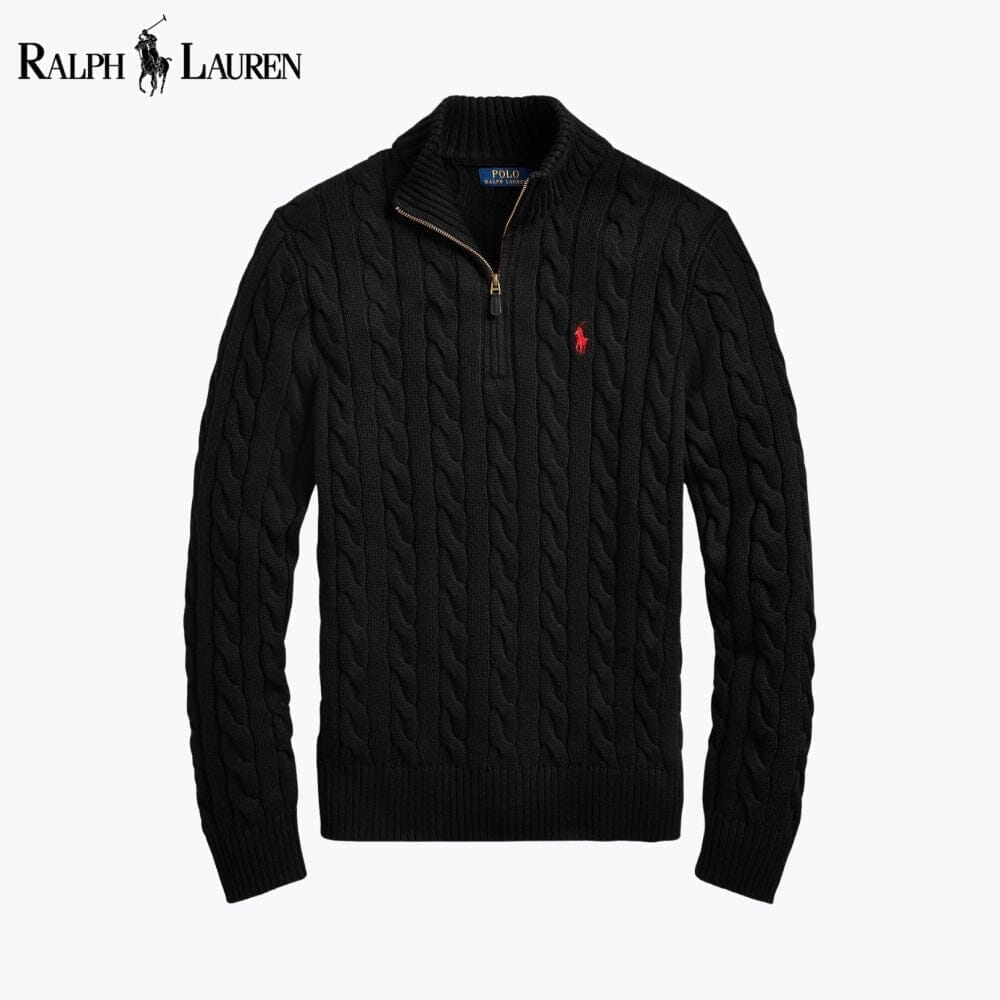 RL Cable-Knit Zip Sweater — Buy 2 Get 1 — Buy 2 Get 1 Free