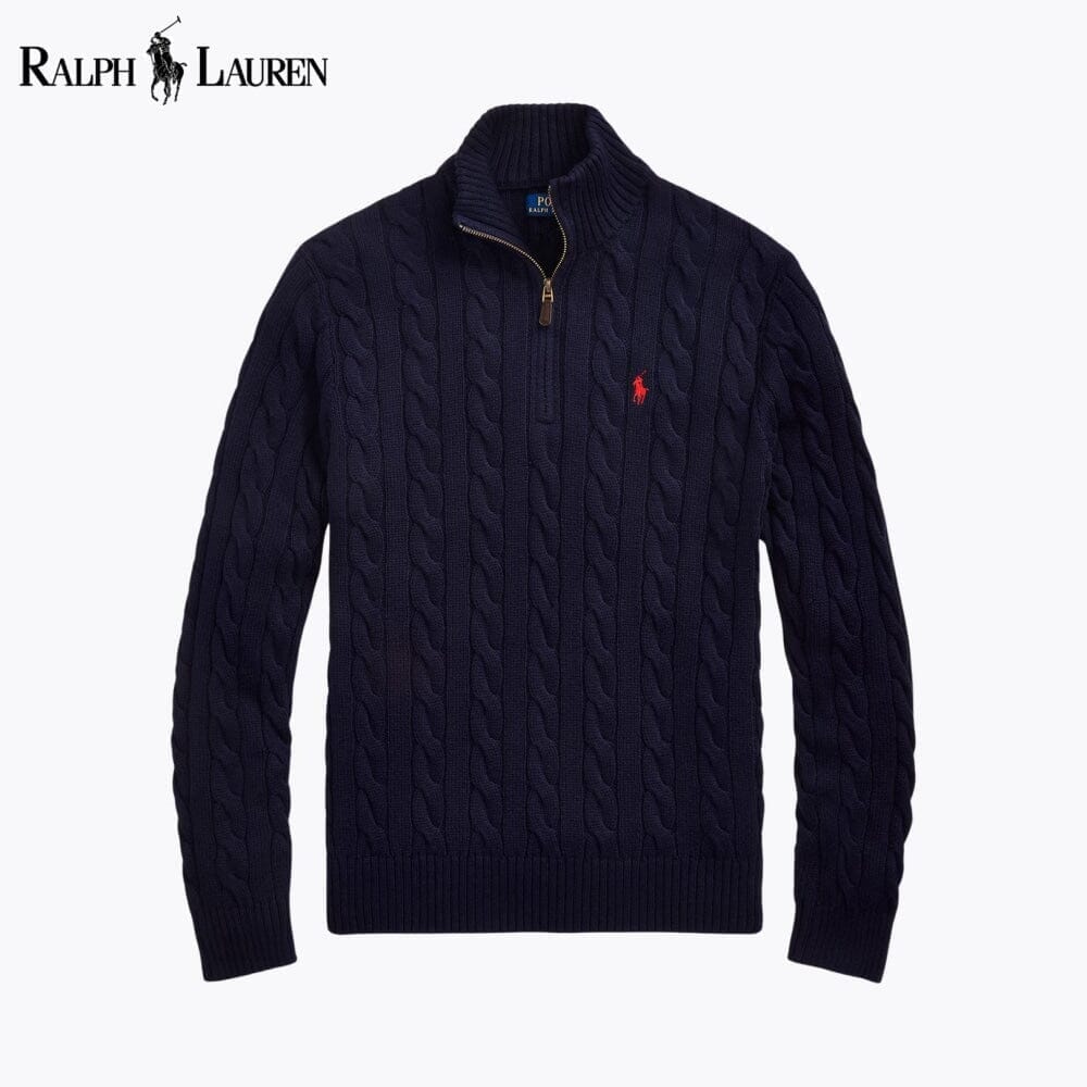 RL Cable-Knit Zip Sweater — Buy 2 Get 1 — Buy 2 Get 1 Free
