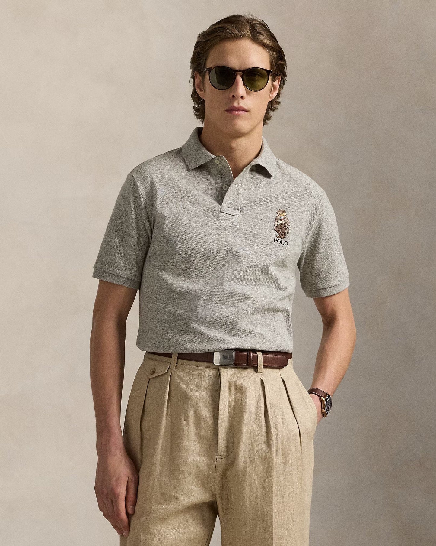 Ralph Lauren Classic Fit Polo Bear Mesh Polo Shirt