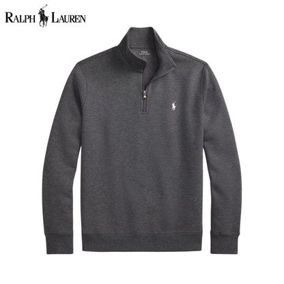 Ralph Lauren Double-Knit Mockneck Pullover