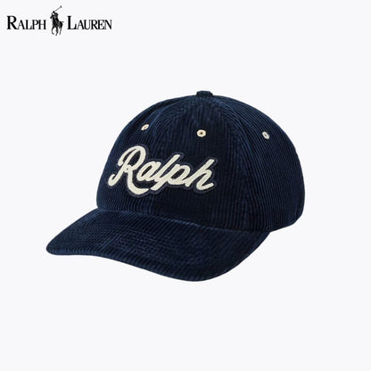 Ralph Lauren Logo Corduroy Ball Cap