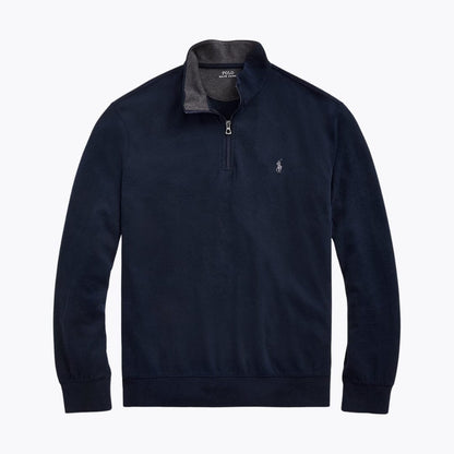 Ralph Lauren Luxury Jersey Quarter-Zip Pullover