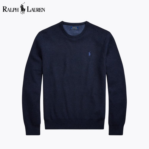Ralph Lauren Mesh-Knit Cotton Crewneck Sweater