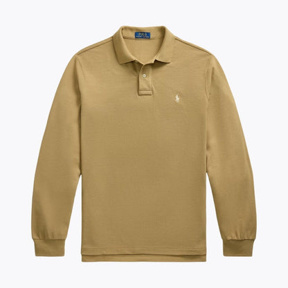 Ralph Lauren Mesh Long-Sleeve Polo Shirt