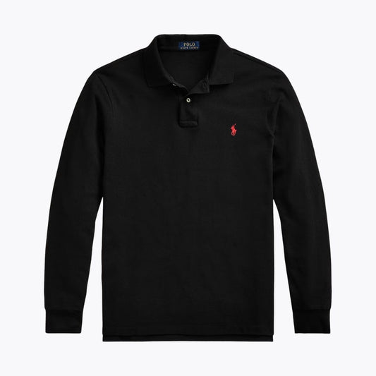 Ralph Lauren Mesh Long-Sleeve Polo Shirt