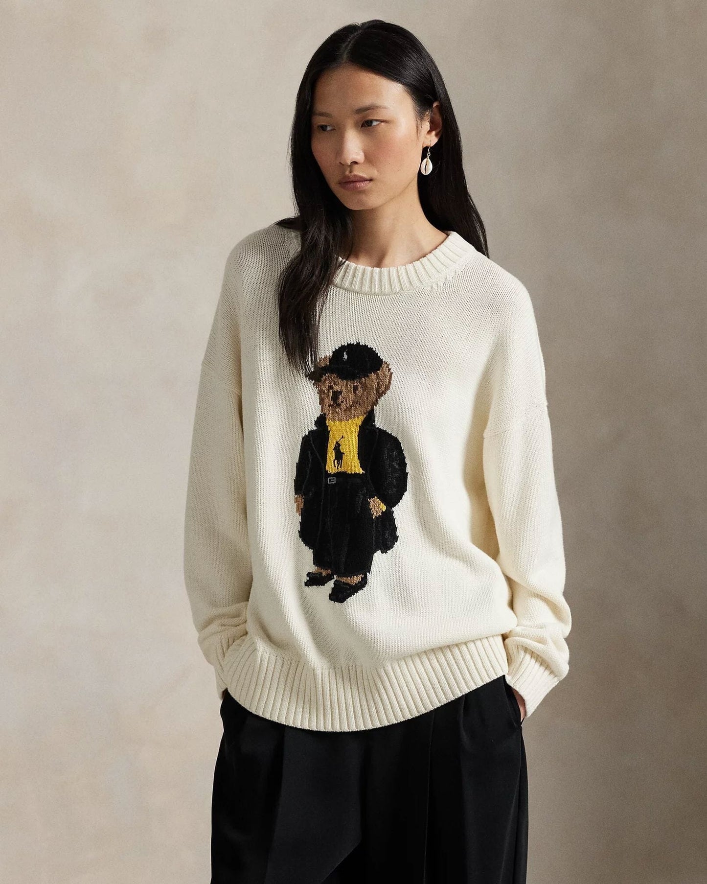 Ralph Lauren Polo Bear Cotton Crew Neck Sweater