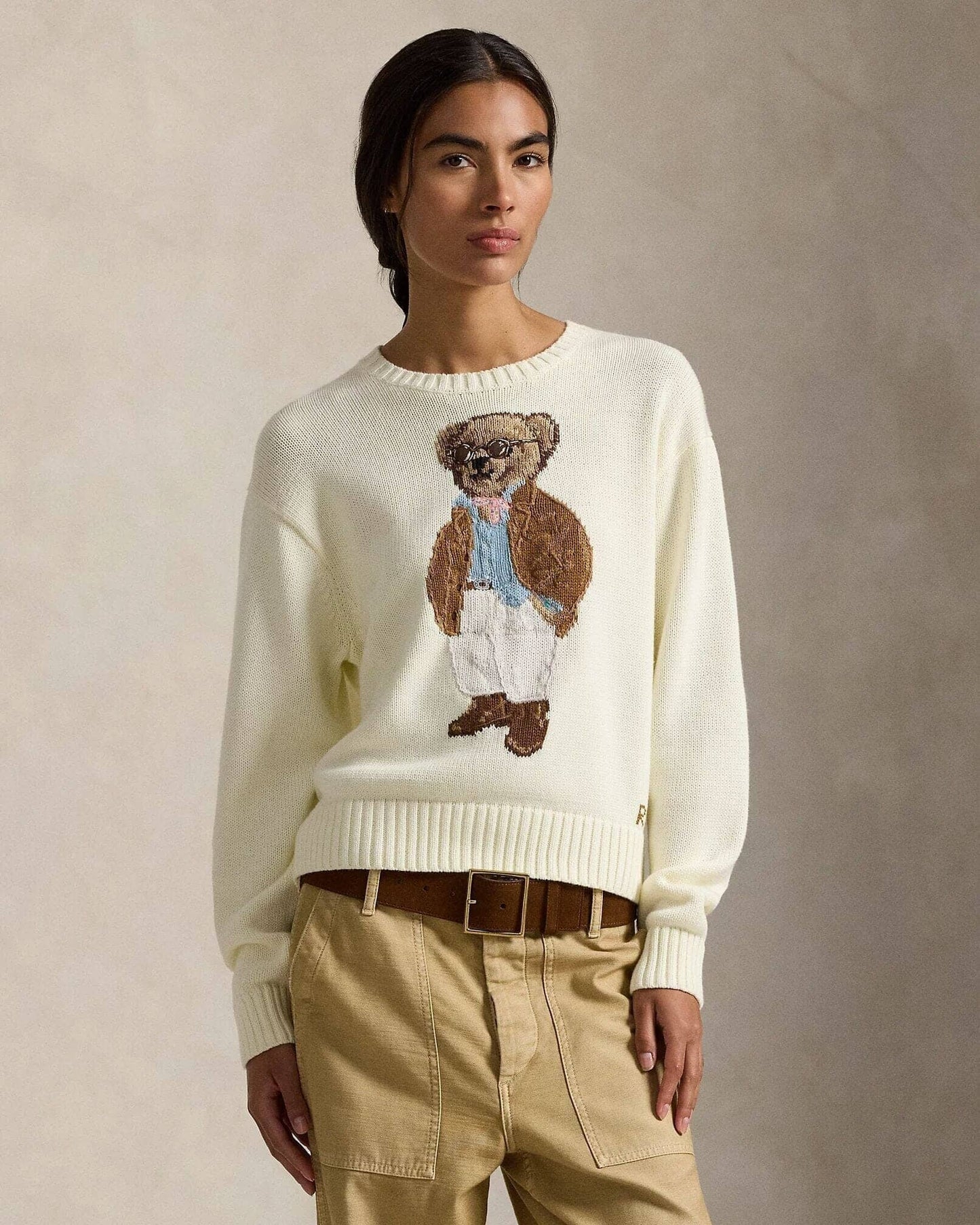 Ralph Lauren Polo Bear Cotton Crewneck Sweater