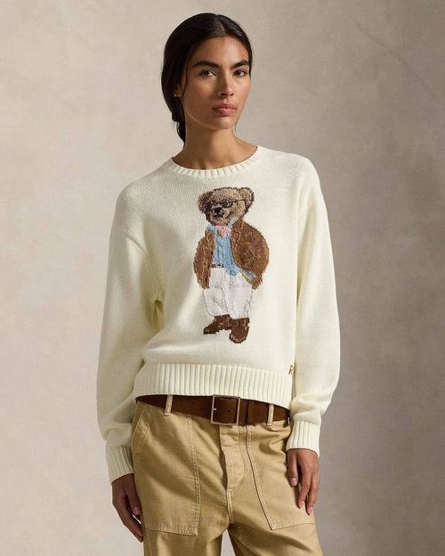 Ralph Lauren Polo Bear Cotton Crewneck Sweater