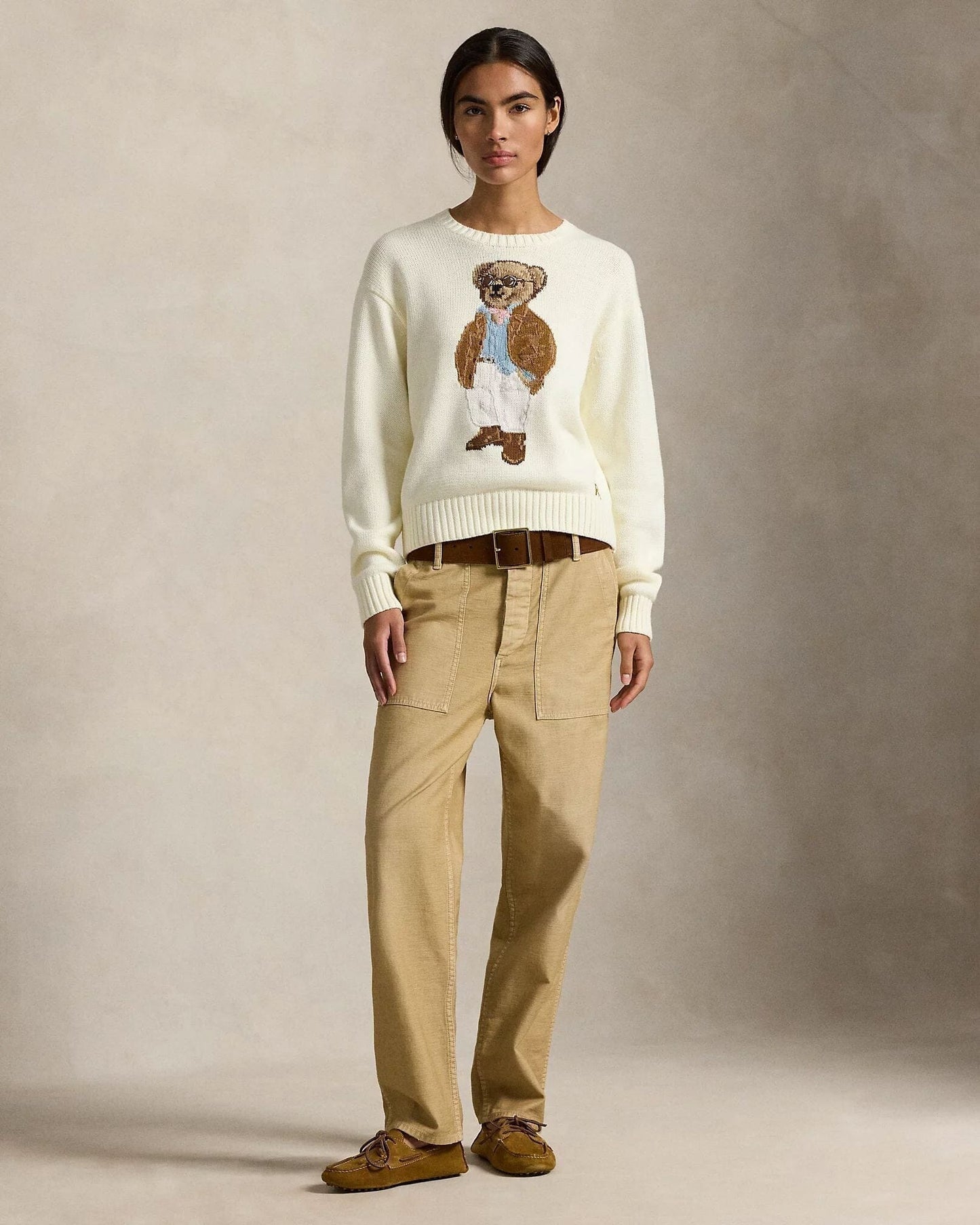 Ralph Lauren Polo Bear Cotton Crewneck Sweater