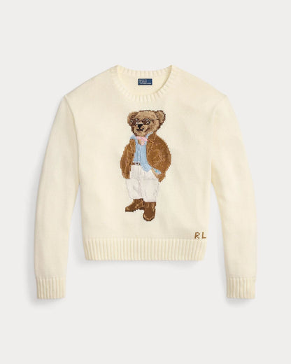 Ralph Lauren Polo Bear Cotton Crewneck Sweater
