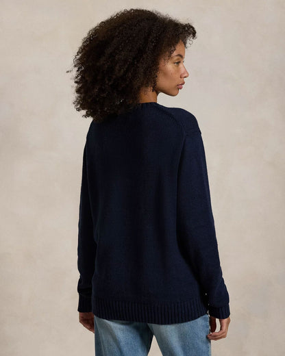 Ralph Lauren Polo Bear Cotton-Linen Sweater