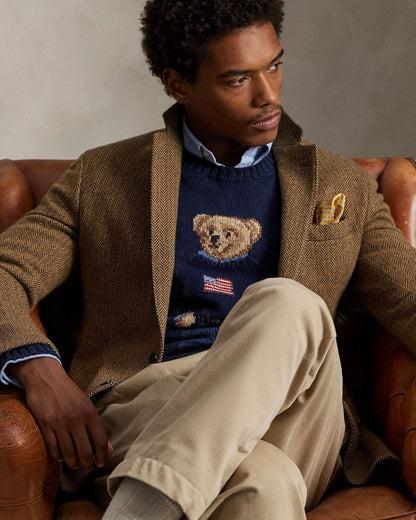 Ralph Lauren Polo Bear Cotton-Linen Sweater