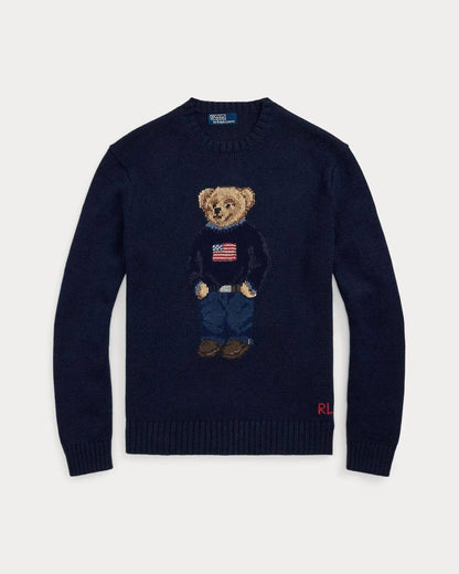 Ralph Lauren Polo Bear Cotton-Linen Sweater