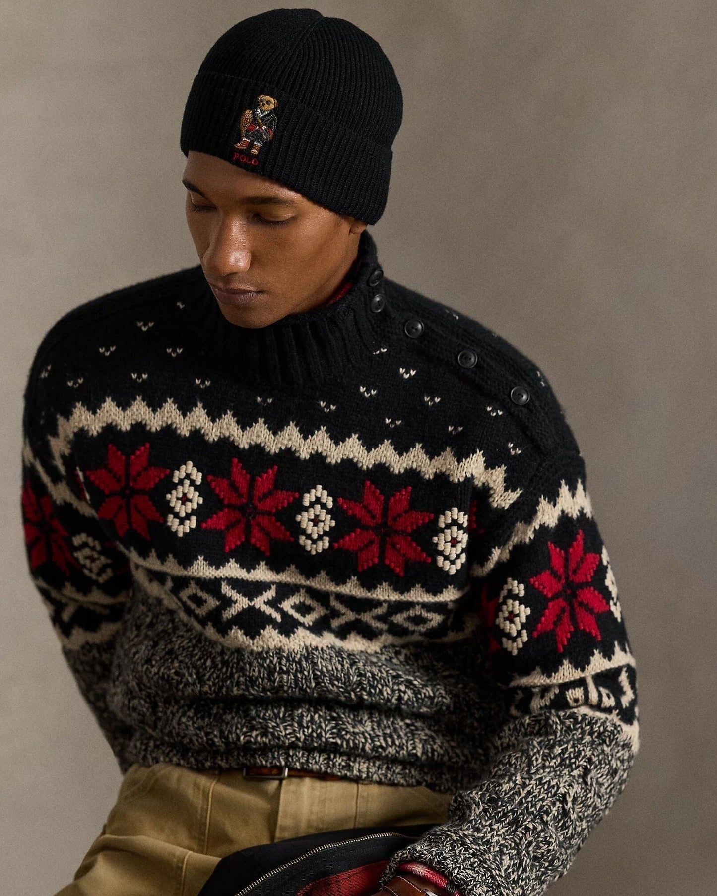 Ralph Lauren Polo Bear Rib-Knit Beanie