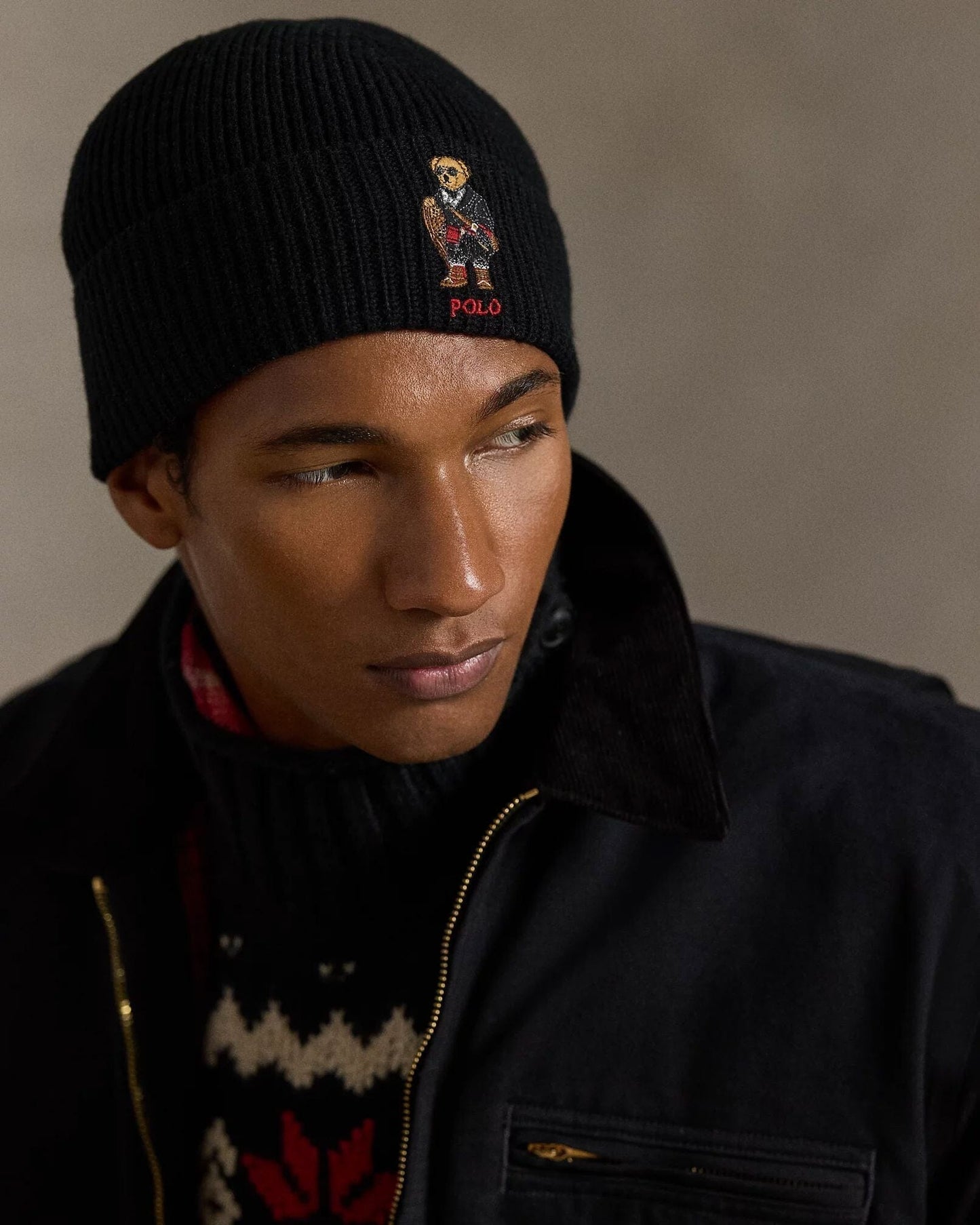 Ralph Lauren Polo Bear Rib-Knit Beanie