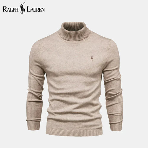 Ralph Lauren Turtleneck Cable-Knit Wool Knit Sweater