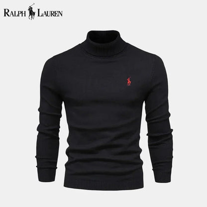 Ralph Lauren Turtleneck Cable-Knit Wool Knit Sweater