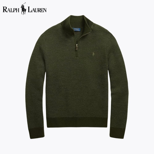 Ralph Lauren Washable Wool Quarter-Zip Sweater