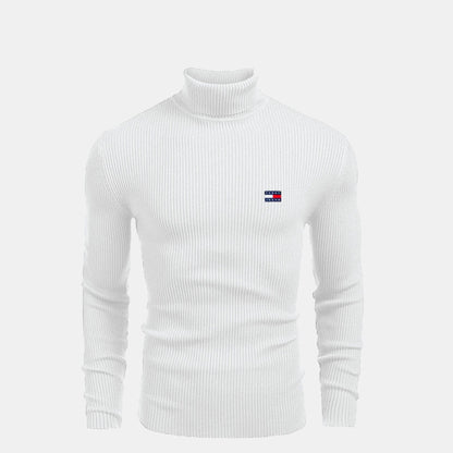 Tommy Hilfiger Turtleneck Cable-Knit Wool Sweater